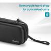 ProCase Pen Pencil Case, 2-Layer EVA Zipper Pencil Box Pouch Large Capacity Stationery Storage Organizer for School Office Supplies -Black(Black)