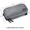 ProCase Pencil Case Pen Bag, Two Layers Big Capacity Pencil Pouch Pen Organizer Durable Stationery Holder for Marker Organization School Supplies Office Storage Desk Organizing(Grey)