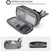 ProCase Pencil Case Pen Bag, Two Layers Big Capacity Pencil Pouch Pen Organizer Durable Stationery Holder for Marker Organization School Supplies Office Storage Desk Organizing(Grey)