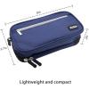 ProCase Pencil Case Pen Bag, Two Layers Big Capacity Pencil Pouch Pen Organizer Durable Stationery Holder for Marker Organization School Supplies Office Storage Desk Organizing(Navy)