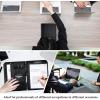 ProCase Portfolio Business Padfolio Folder with Zipper, Conference Meeting Executive File Legal Document Organizer with Pockets Letter Size A4 Writing Pad Notepad Padfolio -Navy(Black)