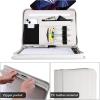 ProCase Portfolio Business Padfolio Folder with Zipper, Conference Meeting Executive File Legal Document Organizer with Pockets Letter Size A4 Writing Pad Notepad Padfolio -Navy(Grey)