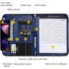 ProCase Portfolio Business Padfolio Folder with Zipper, Conference Meeting Executive File Legal Document Organizer with Pockets Letter Size A4 Writing Pad Notepad Padfolio -Navy(Navy)