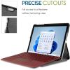 ProCase Protective Case for 10.5 Inch Surface Go 3 2021 / Surface Go 2 2020/10 Inch Surface Go 2018, Slim Light Smart Cover Stand Hard Shell, Compatible with Surface Type Cover -Navy(Lightgrey)