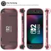 ProCase Protective Cover for Nintendo Switch 2 2025, Case with Ergonomic Grip, Shell for Switch 2, Soft TPU Protector Accessories, Anti-Scratch, Easy to Install -Transparent Pink(Transparent Pink)