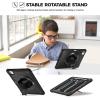 ProCase Rugged Case for iPad Pro 11 inch 2025 (M5) / 2024 (M4) with Pencil Hold, Heavy Duty Shockproof Rugged Cover with Hand Strap 360 Degree Rotatable Kickstand Protective for iPad Pro 11″ -Black(Black)