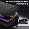 ProCase Slim Carrying Case for Nintendo Switch 2 2025, Travel Case Hard-Shell with 12 Game Card Slots, Switch 2 Protector Accessories -Purple(Black)