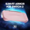 ProCase Slim Carrying Case for Nintendo Switch 2 2025, Travel Case Hard-Shell with 12 Game Card Slots, Switch 2 Protector Accessories -Purple(Pink)