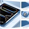 ProCase Smart Case for iPad Pro 11 Inch 2025(M5) / 2024(M4) with Pencil Holder, Clear Back Slim Tri-Angle Folio Stand Shell Tablet Cover for iPad Pro 11” -Black(Teal)
