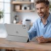 ProCase Smart Case for iPad Pro 11 Inch M5 2025/M4 2024 (Model: A3357/A3358/A3359/A2836/A2837/A3006), Slim Folio Stand Hard Back Shell Protective Tablet Cover for iPad Pro 11″ 6th/5th Gen -Black(Grey)