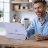 ProCase Smart Case for iPad Pro 11 Inch M5 2025/M4 2024 (Model: A3357/A3358/A3359/A2836/A2837/A3006), Slim Folio Stand Hard Back Shell Protective Tablet Cover for iPad Pro 11″ 6th/5th Gen -Black(Lightpurple)