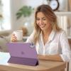 ProCase Smart Case for iPad Pro 11 Inch M5 2025/M4 2024 (Model: A3357/A3358/A3359/A2836/A2837/A3006), Slim Folio Stand Hard Back Shell Protective Tablet Cover for iPad Pro 11″ 6th/5th Gen -Black(Darkpurple)