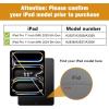 ProCase Smart Case for iPad Pro 11 Inch M5 2025/M4 2024 with Pencil Holder, Clear Back Slim Tri-fold Folio Stand Shell Tablet Cover for iPad Pro 11″ 6th/5th Gen -Black(Black)
