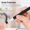 ProCase Soft Silicone Case for Apple Pencil 2nd Generation, Protective Sleeve Holder Grip and Nib Cover Accessories Kit Compatible with Apple Pencil 2nd Gen, iPad Pro 12.9 Inch / 11 Inch -Black