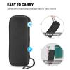 ProCase Stethoscope Hard Carrying Case, Shockproof Travel Storage Bag for Littmann/Omron/ADC/Dixie EMS Stethoscope, with Extra Mesh Pockets for Small Accessories [Device NOT Included] -Black(Black)