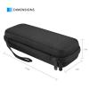 ProCase Stethoscope Hard Carrying Case, Shockproof Travel Storage Bag for Littmann/Omron/ADC/Dixie EMS Stethoscope, with Extra Mesh Pockets for Small Accessories [Device NOT Included] -Black(Black)