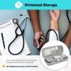 ProCase Stethoscope Hard Carrying Case, Shockproof Travel Storage Bag for Littmann/Omron/ADC/Dixie EMS Stethoscope, with Extra Mesh Pockets for Small Accessories [Device NOT Included] -Black(Grey)