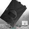 ProCase Surface Pro 6/ Surface Pro 5/ Pro 4/ Pro LTE Case, Full Body Hybrid Protective Case, 360 Degree Rotatable Heavy-Duty Cover with Adjustable Hand Strap, Shoulder Belt and Kickstand -Black(Black)