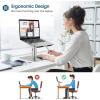 ProCase Swivel Laptop Stand, Multi-Angle Tilt & Height Adjustable Laptop Riser, 360 Rotating Aluminum Notebook Desktop Holder for MacBook Pro/Air Dell XPS HP Lenovo and More (11 to 17 Inch)