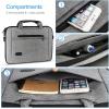 ProCase Tablet Laptop Bag Sleeve Case Cover with Size Zipper, Protective Sleeve Bag for Tablet Laptop Ultrabook Notebook MacBook(Grey)