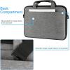 ProCase Tablet Laptop Bag Sleeve Case Cover with Size Zipper, Protective Sleeve Bag for Tablet Laptop Ultrabook Notebook MacBook(Grey)