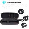 ProCase Toothbrush Travel Case for Oral-B Pro 1000 1500 3000 5000 7000 Sonicare 5100 6100 AquaSonic, Sonic Electric Power Rechargeable Toothbrush Carrying Case Holder Container -Black(Black)