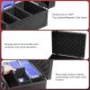 ProCase Toploader Storage Box with 6 Removable Dividers, Sports Card Hard Carrying Case with 16 Colorful Divider Tab For 3”×4” 35PT Rigid Cards, 600+ Toploader Holder for Trading Card Collection