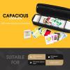 ProCase Trading Card Storage Case with 5 Dividers, Carrying Case Store 1200 Cards Durable Playing Card Game Travel Box Top Loader for MTG, Cards Against Humanity and Board Game