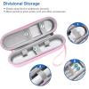 ProCase Travel Case for Oral-B/Oral-B Pro Smartseries/IO Serie Sonicare Protective Clean Electric Toothbrush, Hard EVA Case Cover Storage Bag Holder with Mesh Pocket for Accessories -Navy(Pink)