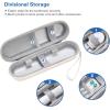 ProCase Travel Case for Oral-B/Oral-B Pro Smartseries/IO Serie Sonicare Protective Clean Electric Toothbrush, Hard EVA Case Cover Storage Bag Holder with Mesh Pocket for Accessories -Navy(Beige)