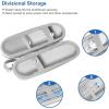 ProCase Travel Case for Oral-B/Oral-B Pro Smartseries/IO Serie Sonicare Protective Clean Electric Toothbrush, Hard EVA Case Cover Storage Bag Holder with Mesh Pocket for Accessories -Navy(Silver)