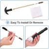 ProCase Universal Handgun Cleaning Kit for .22 .357 .38, 9mm .40 .45 Caliber Pistol, Zippered Compact Case with Brass Brush, Jag, Slotted Tip, Cleaning Pick, Cleaning Rod and Cleaning Patches(Black)