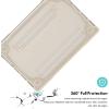ProCase for MacBook Pro 14.2 Inch 2026 M5 / M5 Pro / M5 Max, 2024 M4 A3112 A3185 A3401, 2023–2021 M3 A2918 A2992 M2 A2779 M1 A2442, Heavy Duty Hard Shell Case with Fold Kickstand -Lightblue(Khaki)