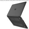 ProCase for MacBook Pro 15 2019 2018 2017 2016 A1990/A1707 with Touch Bar, Hard Shell Case and Keyboard Cover for 2016-2019 MacBook Pro 15″ -Crystal(Black)
