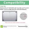 ProCase for MacBook Pro 15 2019 2018 2017 2016 A1990/A1707 with Touch Bar, Hard Shell Case and Keyboard Cover for 2016-2019 MacBook Pro 15″ -Crystal(Crystal)