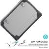 ProCase for MacBook Pro 16 2019 A2141, Heavy Duty Hard Shell Dual Layer Protective Cover with Fold Kickstand -Black(Black)