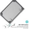 ProCase for MacBook Pro 16 2019 A2141, Heavy Duty Hard Shell Dual Layer Protective Cover with Fold Kickstand -Black(Grey)