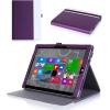 ProCase for Microsoft Surface 3 Case – Premium Folio Cover for Microsoft Surface 3 (10.8″)(2015 Release), Built-in Stand with Multiple Viewing Angles, Exclusive for Surface 3 10.8 inch (White/Purple)
