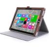 ProCase for Microsoft Surface 3 Case – Premium Folio Cover for Microsoft Surface 3 (10.8″)(2015 Release), Built-in Stand with Multiple Viewing Angles, Exclusive for Surface 3 10.8 inch (Black/Brown)
