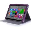 ProCase for Microsoft Surface 3 Case – Premium Folio Cover for Microsoft Surface 3 (10.8″)(2015 Release), Built-in Stand with Multiple Viewing Angles, Exclusive for Surface 3 10.8 inch (White/Purple)