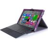 ProCase for Microsoft Surface 3 Case – Premium Folio Cover for Microsoft Surface 3 (10.8″)(2015 Release), Built-in Stand with Multiple Viewing Angles, Exclusive for Surface 3 10.8 inch (White/Purple)
