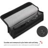 Surface Power Adapter Organizer, ProCase Portable Hard Carrying Cover Travel Storage Bag Accessory Pouch for Microsoft Surface Go Laptop Mouse, Power Bank, USB, Adapter, Charger, Cable -Black
