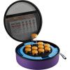 ProCase 10 Slots Insulin Vial Cooler Travel Case with Ice Brick, Hard Peptide Storage Carrying Holder for Short Standard 10ml U-100 Vials Bottles, Diabetic Supplies Kits Cooling Organizer Container(Purple)