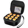 ProCase 15 Slots Insulin Vial Holder for Fridge, Peptide Travel Storage Hard Carrying Case for Standard 10ml U-100 Vials Bottles, Diabetic Supplies Kits Organizer Container with Hand Strap -Black(Black)