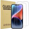 ProCase 2 Pack Clear Screen Protector for iPhone 16e / 14/13 / 13 Pro 6.1″, Tempered Glass Film Guard for iPhone 2025 2022 2021 6.1 Inch