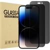 ProCase 2 Pack Privacy Screen Protector for iPhone 14 Pro 2022, 9H Anti Spy Dark Tempered Glass Screen Film Guard for iPhone 14 Pro 6.1 Inch 2022, Case Friendly Bubble Free