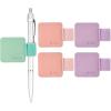 ProCase (5 Pack) Pen Loop Holder for Notebooks Journals Planners Tablet Case, Self Adhesive Leather Pencil Holder with Elastic Loop for Pens, Apple Pencil, Stylus Pen -Black(Pink/Purple/Mint)