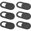 ProCase [6 Pack] Webcam Cover Slide for Laptop Phone, Ultra Thin Flexible Slide Camera Blocker Privacy Security Cover for MacBook Air Pro iMac iPad iPhone Echo PS4 Tablet PC Computer –Black