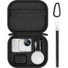 ProCase Carrying Case for Insta360 GO Ultra Standard Bundle, Portable Hard Shell Protective Travel Bag with Wrist Strap for GO Ultra Action Camera Accessories -Black