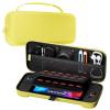 ProCase Carrying Case for Nintendo Switch 2 (2025) with 24 Game Card Slots, Hard Portable Travel Case Storage Bag Protective Pouch for 2025 Nintendo Switch 2 Console & Accessories -Red(Yellow (Standard Size))
